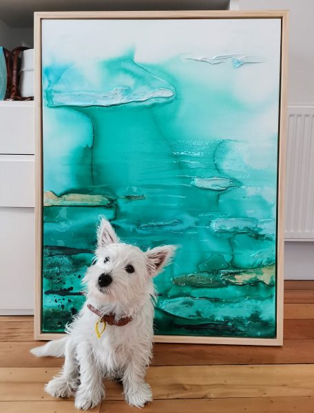 dog and art
